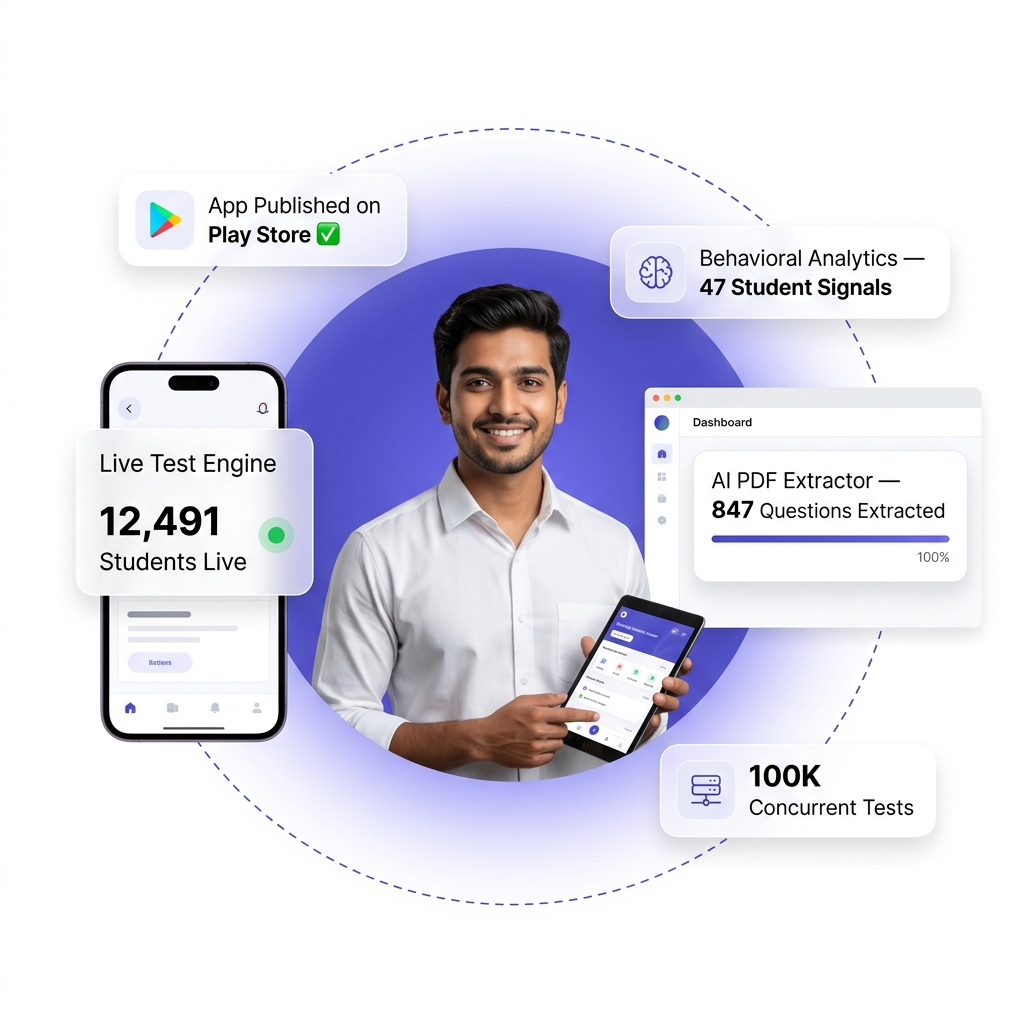 EduCore AI — AI Question Bank, 100K Live Tests, Behavioral Analytics Platform